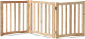 LZRS 3-Panel Wooden Free Standing Foldable Dog Gate Indoor – 24" High, by LZRSPET