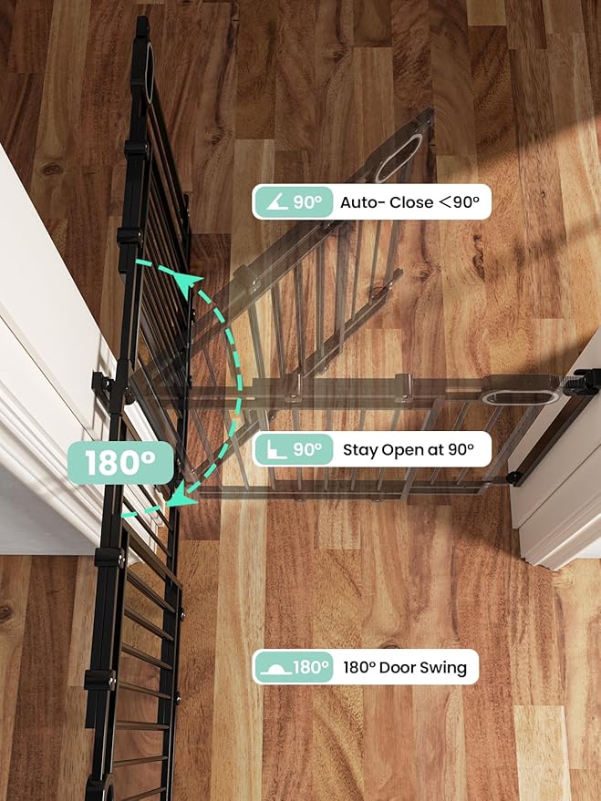 Grownsy No Bottom Bar Baby Gate - Image 7