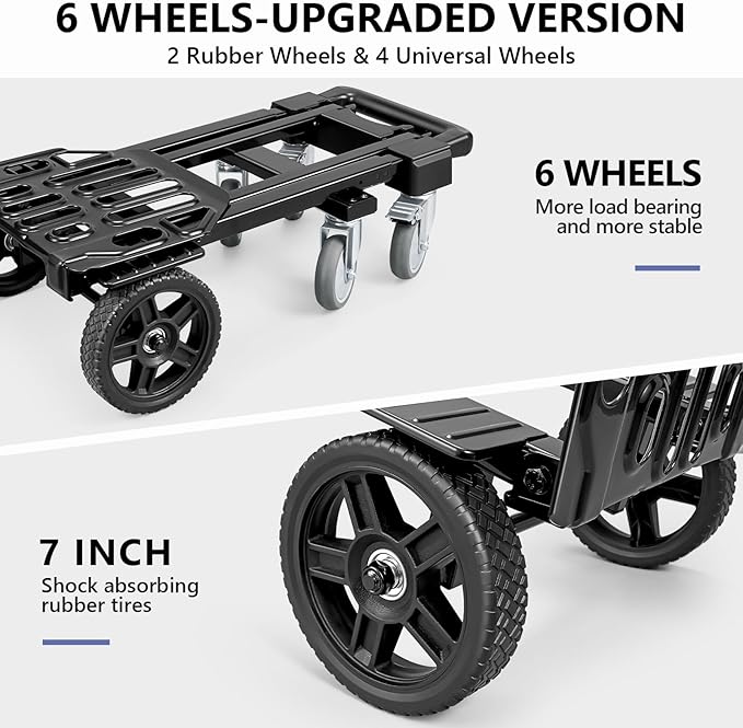 KEDSUM 4-in-1 Convertible Hand Truck Dolly - Image 5