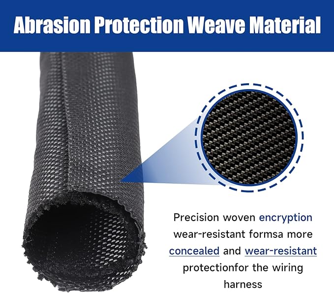 Braided Wire Loom Mesh Woven Black-Split-Sleeving - Image 7