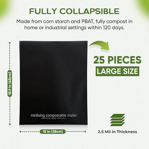 100% Compostable Biodegradable Mailers | Reusable Poly Bags | Zero-Waste - Image 2