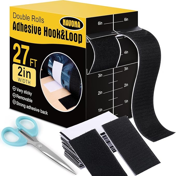 Navona 27Ft x 2 Inch Hook and Loop Strips by Unknown