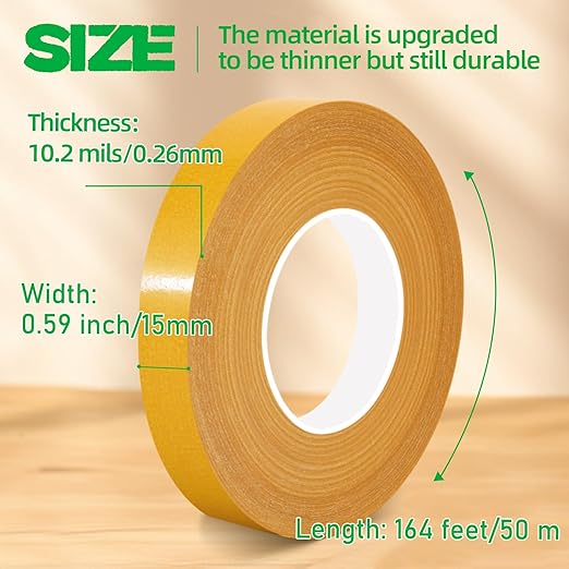 CHENYA 0.59" X 164 Ft, Double Sided Tape Heavy Duty, High Tack Strong Wall - Image 4