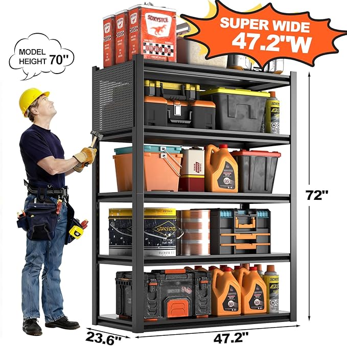 Metal Garage Shelving Unit - Image 3