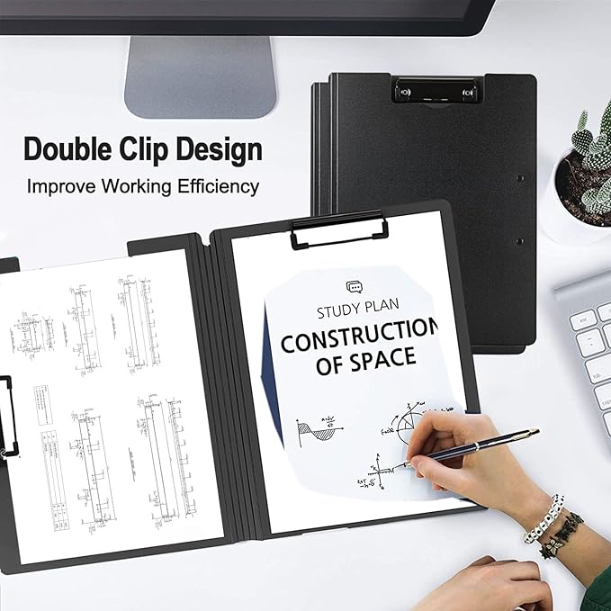 10 Pack Foldable Clipboards, A4 Clipboard Folder, Office Clipboard Folder - Image 2
