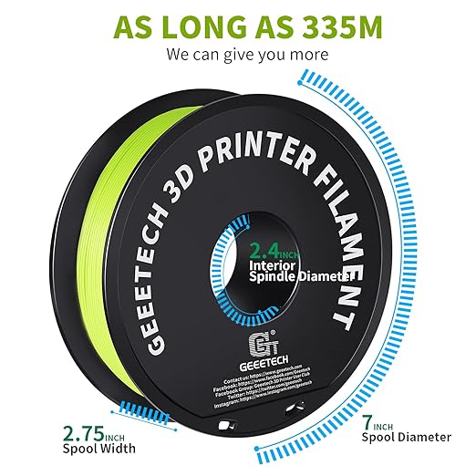Geeetech 1.75mm PLA 3D Printer Filament, 1kg Spool, Upgrade Tidy Winding - Image 5