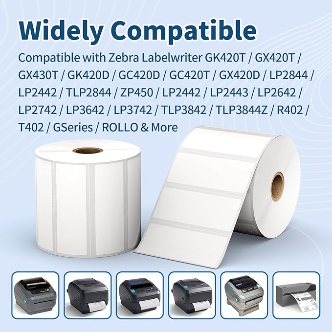 12 Rolls 3" x 1" Direct Thermal Labels - Image 4
