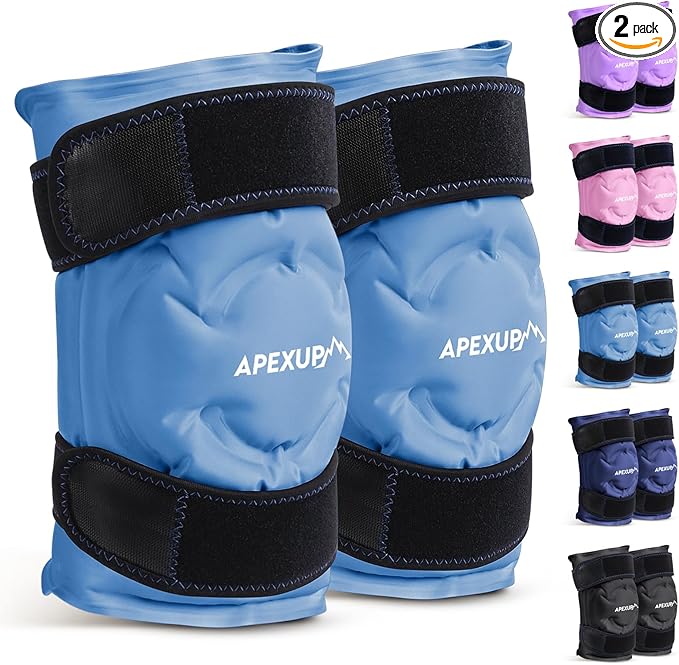 APEXUP Ice Pack for Knee Pain Relief, Large Reusable Wrap After Surgery by APEXUP