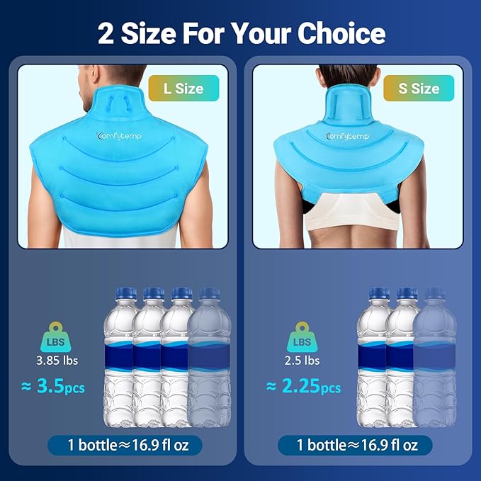 Comfytemp Large Ice Pack for Neck Shoulders Upper Back Pain Relief - Image 4