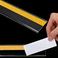 50 Pcs Shelf Label Strips, Self Adhesive Shelf Label Holder, 1.5''H x 48''L by Inracity