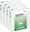 Office Essentials Economy View 3 Ring Binders, 2.8" Spine, 375-Sheet Capacity by OfficeEssentials