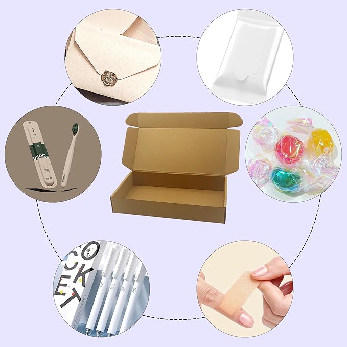 12x6x2 inches Shipping Boxes Bulk 25 Pack Brown, Corrugated Cardboard Box - Image 3