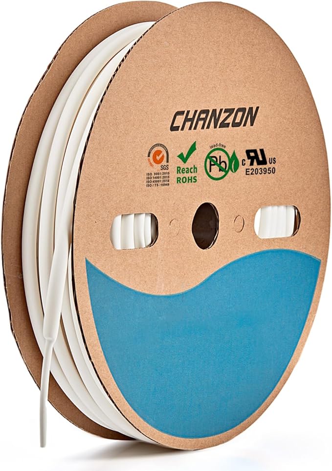 Chanzon 3:1 Ratio - 80ft Roll - Heat Shrink Tubing 3/16" - Marine Grade by Chanzon