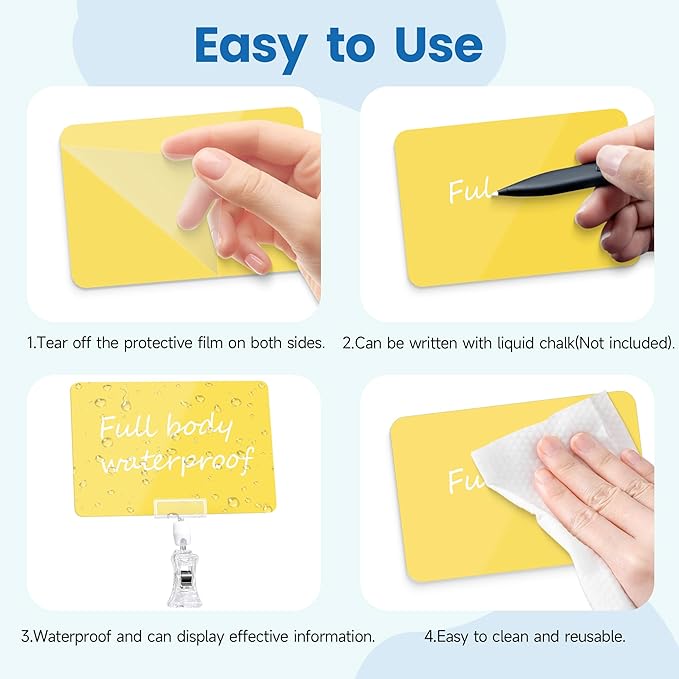 Mlici 12pcs Sign Clips for Display, 4.1x5.8 Inches Retail Sign Holder - Image 3