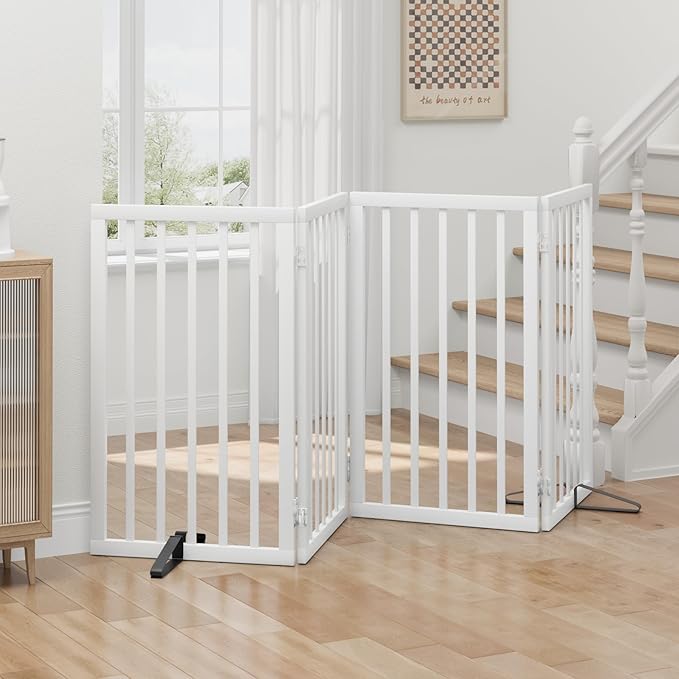 Dog Gates for Doorways, Tall Dog Gate Indoor, Foldable Pet Gates for Doorways - Image 4
