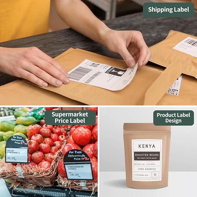 4"x6" Shipping Label 4 Rolls, 4-x-6-inch Thermal Label Paper, Compatible - Image 3