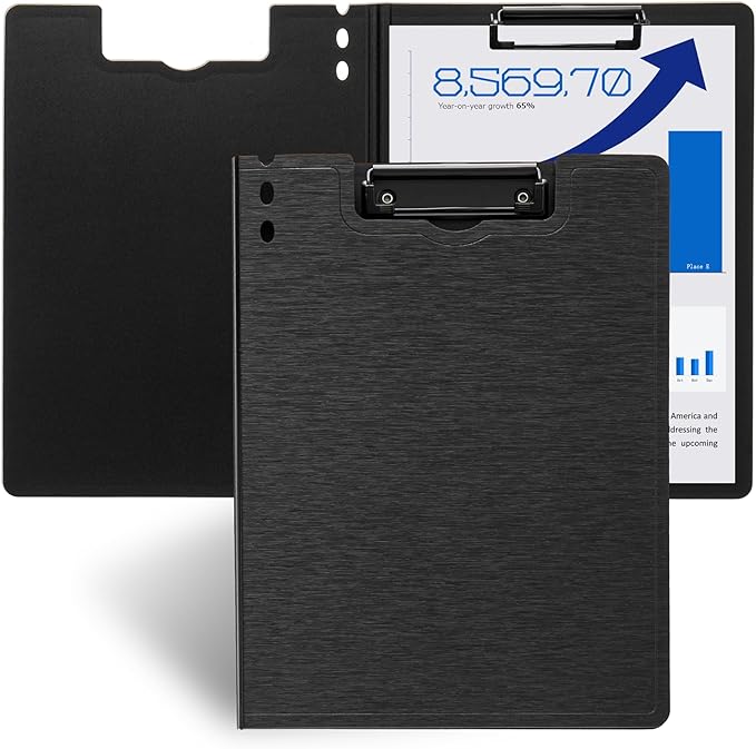 Y YOMA Clipboard Folder, A4 Foldable Plastic Clipboard by YYOMA