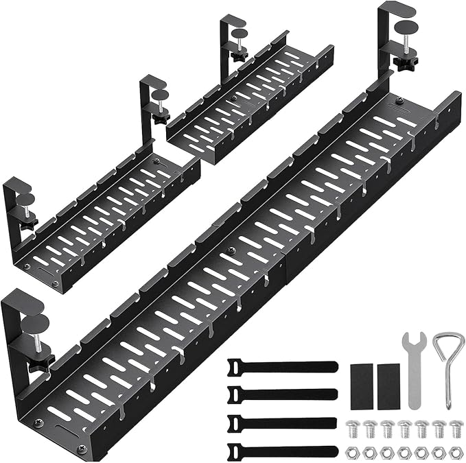 31Inch Extendable Under Desk Cable Management Tray, 31 Inch x 4.33 Inch by Unknown