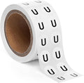 1000pcs Letter U Stickers, 0.5" Letter Sticker Dot Labels by SutterSigns