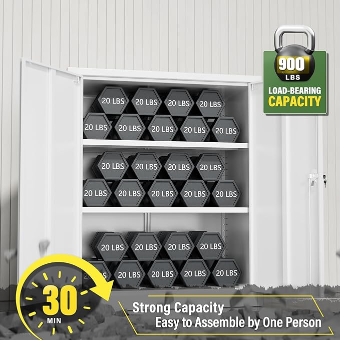 Greenvelly Metal Storage Cabinet - Image 4