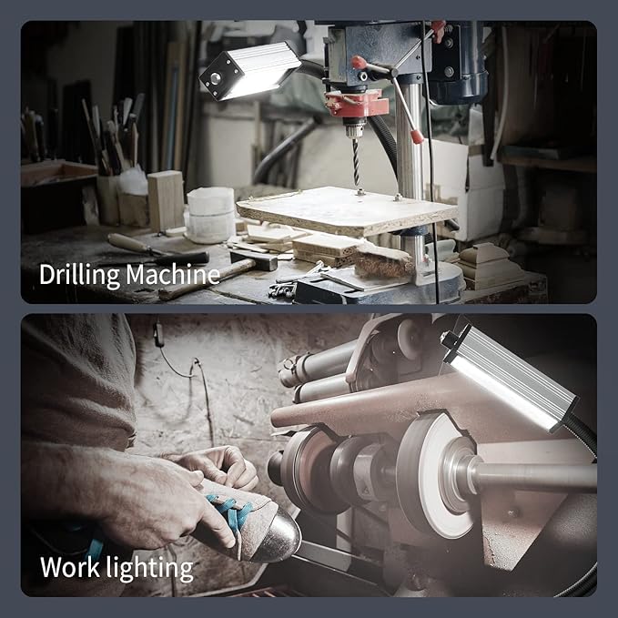 Magnetic Work Light, Led Machine Light, IP66 Waterproof gooseneck Light - Image 6
