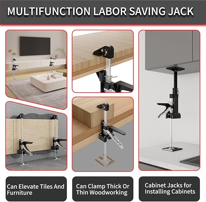 2 Pack Cabinet Jacks, 3rd Hand Support System - Image 7