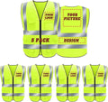 BeautyWill Custom Safety Vest Logo Class 2 High Visibility Reflevtive Vest by BeautyWill