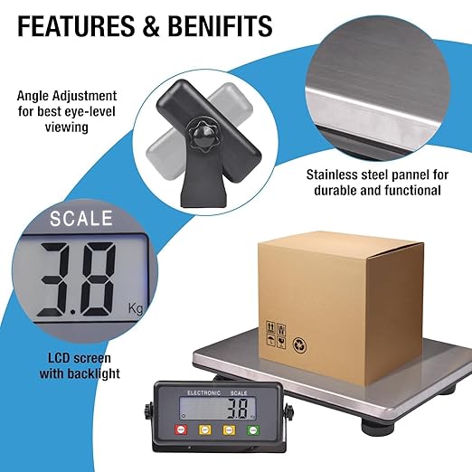 SurmountWay Large Shipping Scale, 440lb/0.35oz Digital Postal Scale - Image 5