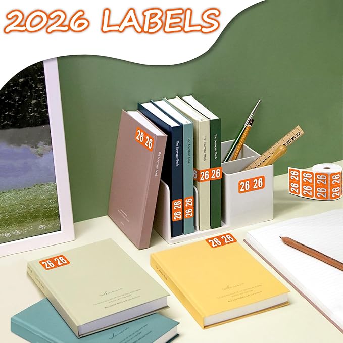 500 Pcs 2026 Year Stickers, Waterproof File Folder Labels, Self-Adhesive - Image 5