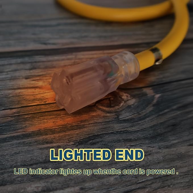 EP 25 Ft Lighted Outdoor Extension Cord - Image 4