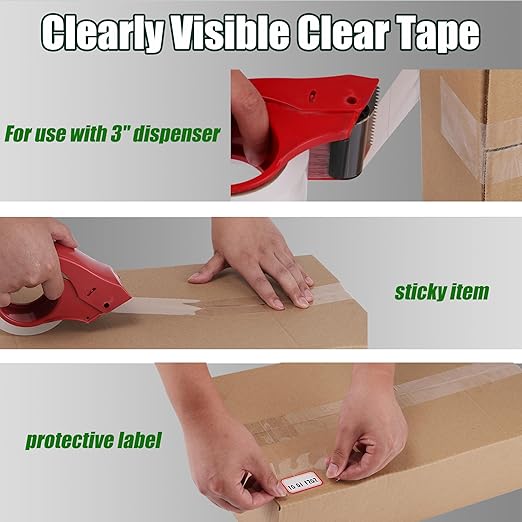 Lichamp Clear Packing Tape, 18 Rolls Heavy Duty Packaging Tape Refill - Image 6