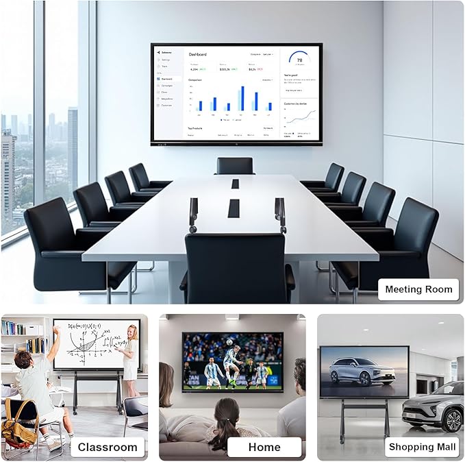 75" Smart Board, 4K UHD Interactive Whiteboard, Digital Touchscreen Smartboard - Image 8