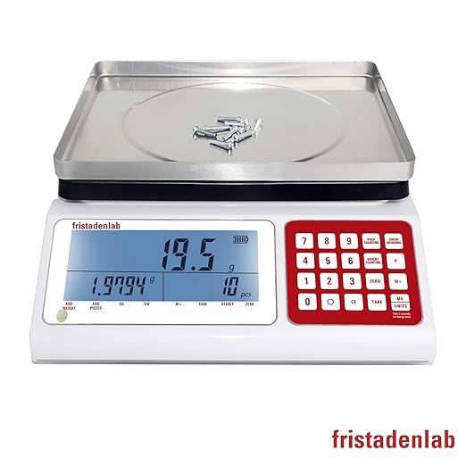 Fristaden Lab Counting Scale for Small Parts | 15 kg x 0.5 g | USA Company | - Image 2