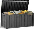 180 Gallon Resin Deck Box, Lockable Patio Outdoor Storage Box by OutdoorLivingPerfected