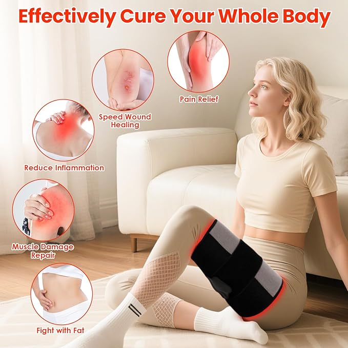 Red Light Therapy for Body, 242 LEDs Infrared Light Therapy for Body Back Waist - Image 4