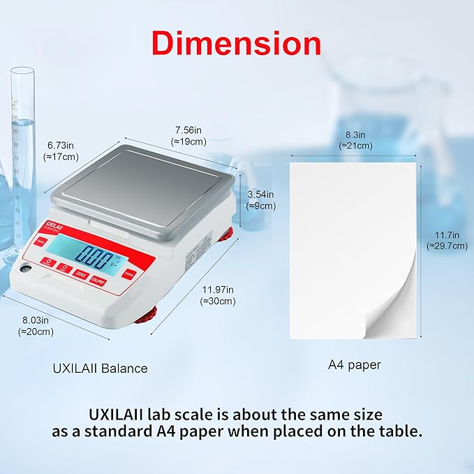 Lab Scale 3200g x 0.01g High Precision Electronic Analytical Balance 0.01g - Image 6