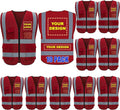 BeautyWill Custom Logo 10/20 Pack Safety Vest Class2 High Visibility Vest by BeautyWill