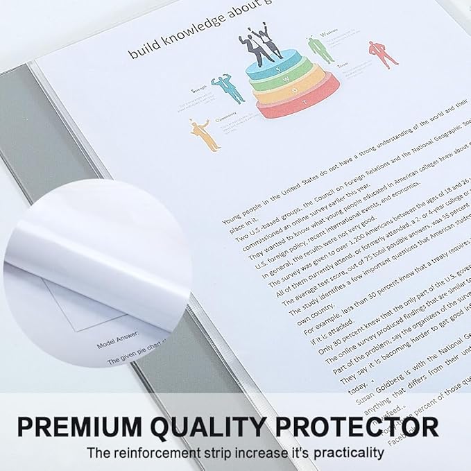 Sheet Protectors, HERKKA 400Pack Heavy Duty Page Protectors Holds 8.5 x 11 inch - Image 6