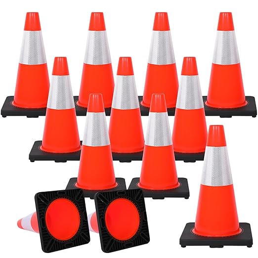 Traffic Safety Cone 18 Inches, by Unknown