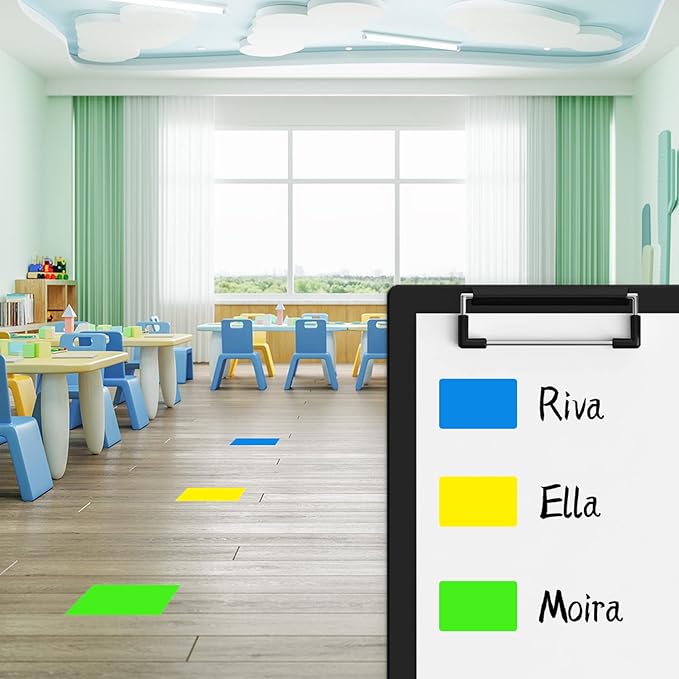 Rectangle Labels Sticker 3×5 Inch Vinyl Floor Stickers Color Coding Name Tags - Image 5