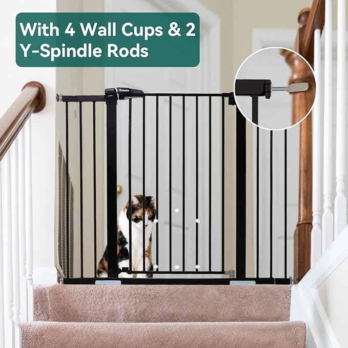 BABELIO 36" Tall Baby Gate PressGuard P7, 29-48" Auto-Close & Pressure Mounted - Image 5