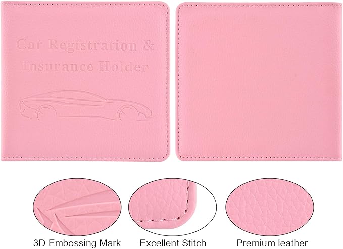 Cacturism Car Registration and Insurance Holder, Vehicle Glove Box Car - Image 3