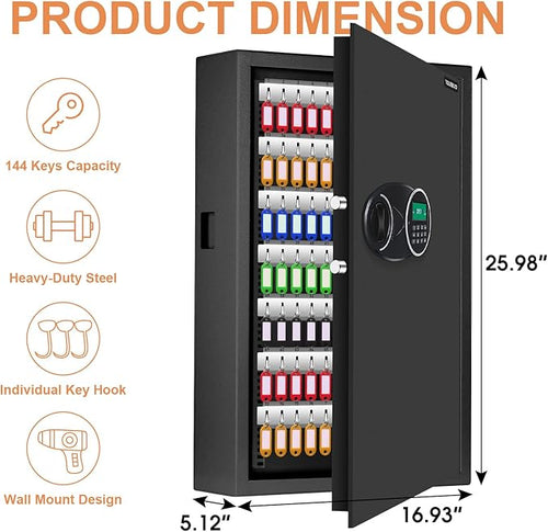 144 Position Key Lock Box Wall Mount - Image 2