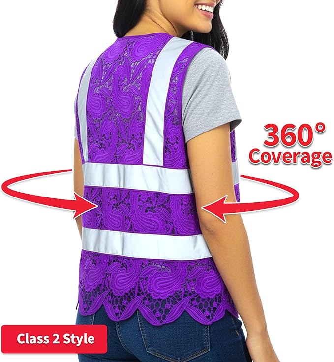 Lace-Mesh Safety Vest for Women & Men - Image 3