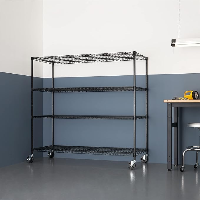 Trinity Basics 4-Tier Adjustable Wire Shelving - Image 7