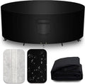 Heavy Duty Patio Furniture Covers Waterproof, 600D Round Outdoor Furniture by CNCZMH