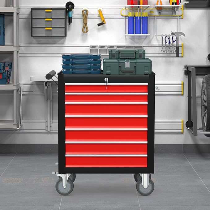 7 Drawers Rolling Tool Chest - Image 4