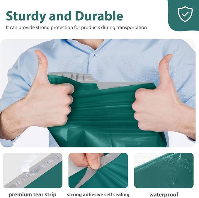 Fuxury Poly Mailers 12x15.5 Inch 500 Pcs, Bulk Shipping Bags - Image 3