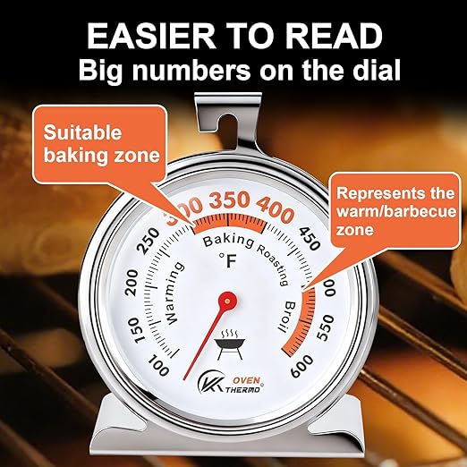 3.5" Oven Thermometer 100-600°F Kitchen Cooking Thermometer Instant Read - Image 5
