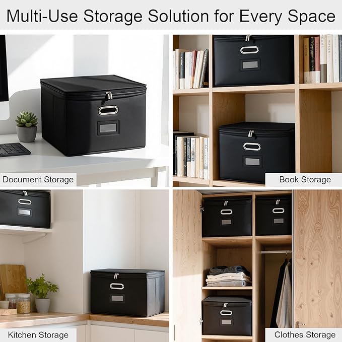 8 Pack Large File Organizer Boxes - Image 7